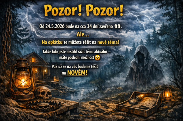 Nové téma - úniková hra Mistr úniku Olomouc